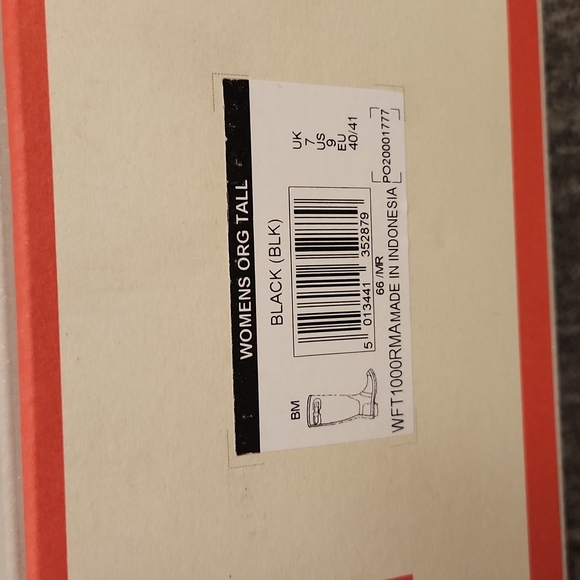 HUNTER Black Matte Original Tall Rain Boots Women’s Size 9 - Picture 3 of 9